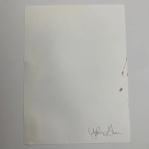 Abstract Acrylic Original Painting On Canvas Paper 9X12 Wall Art Red - Picture 8 of 8